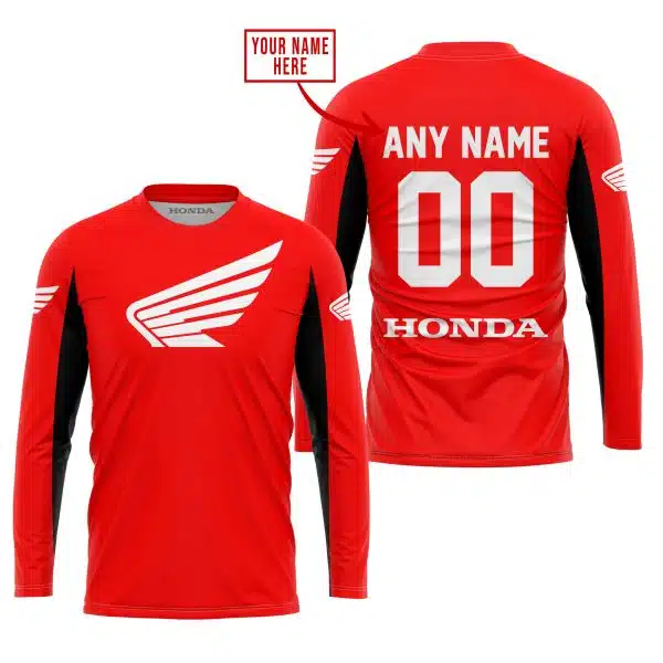 Custom Name Racing - Limited Edition - Honda - Red V2 - Image 2