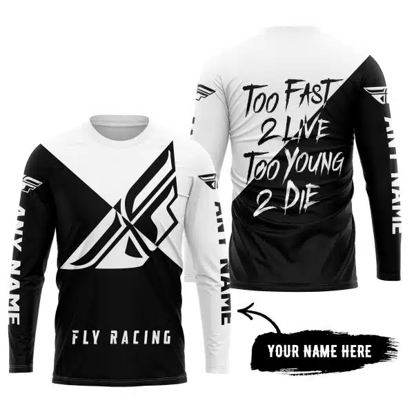 Too Fast To Live Too Young To Die - 3d All Over Printed - Fly Racing - Image 5