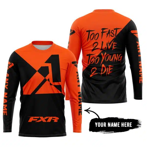 Too Fast To Live Too Young To Die - 3d All Over Printed - Fxr - Orange - Image 5