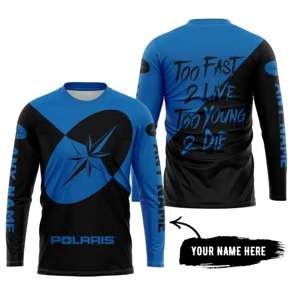 Too Fast To Live Too Young To Die - 3d All Over Printed - Polaris - Blue - Image 5