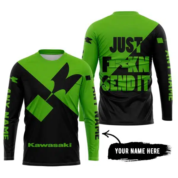 Just Fkcn Send It - 3d All Over Printed - Kawasaki - Image 5