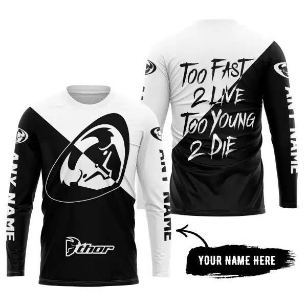 Too Fast To Live Too Young To Die - 3d All Over Printed - Thor Racing - Image 5
