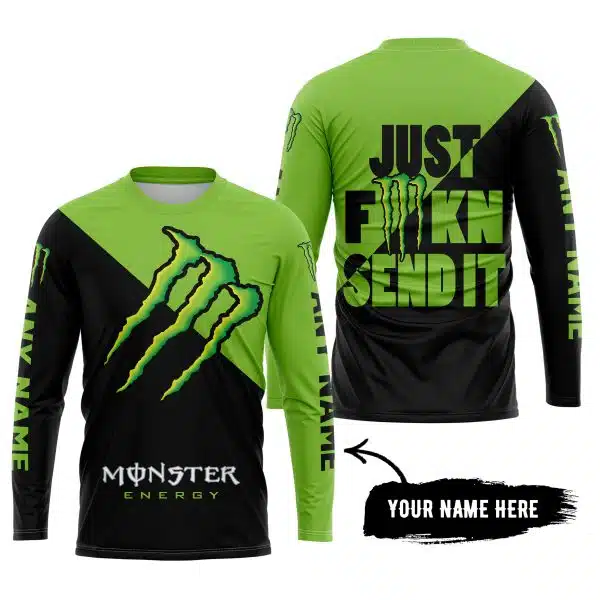 Just Fkcn Send It - 3d All Over Printed - Monster Energy - Image 5