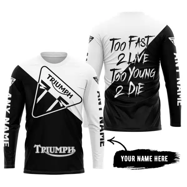 Too Fast To Live Too Young To Die - 3d All Over Printed - Triumph - Image 5