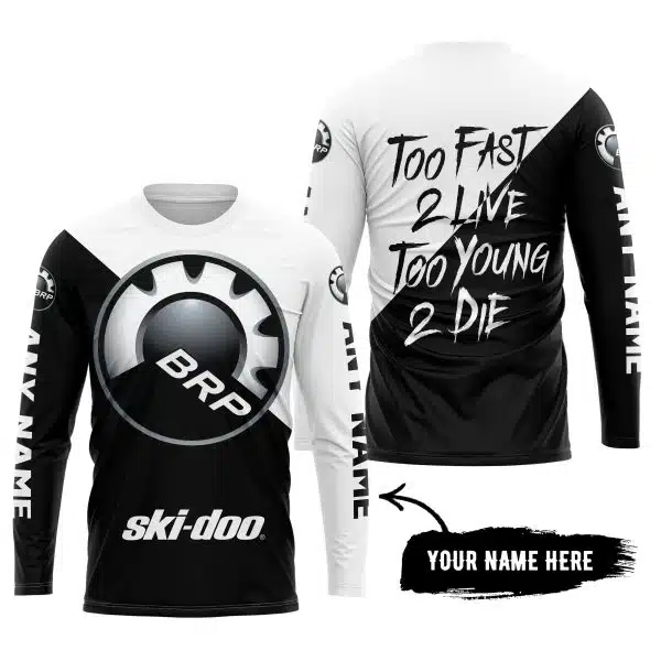 Too Fast To Live Too Young To Die - 3d All Over Printed - Ski Doo - Image 5