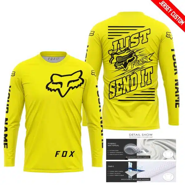 Premium Just Fckn Gonna Send It – Custom Name – Fox – Yellow - Image 7