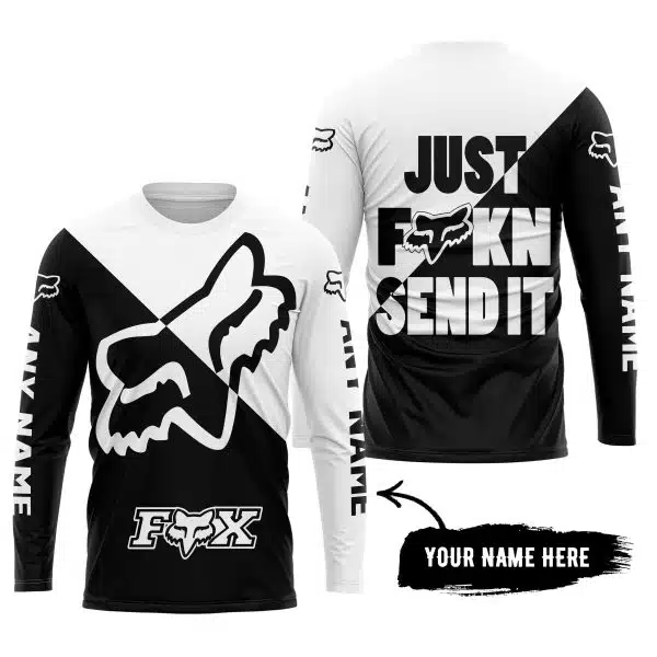Just Fkcn Send It - 3d All Over Printed - Fox Racing - White - Image 5