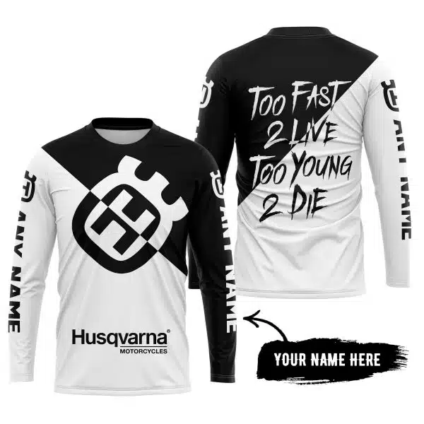 Too Fast To Live Too Young To Die - 3d All Over Printed - Husqvarna Black - Image 5