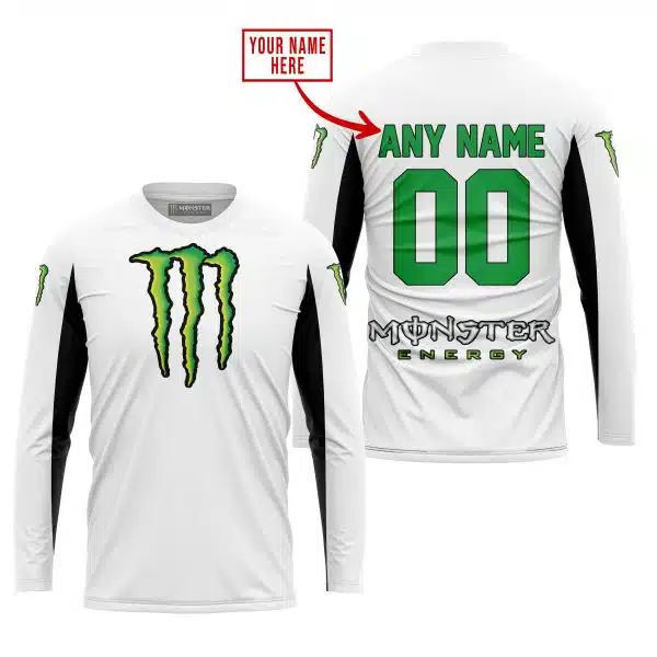 Custom Name Racing - Limited Edition - Monster - White V2 - Image 2