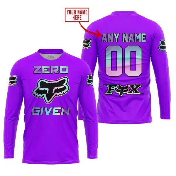 Zero Fox Given  -  Limited Edition  -  Fox Racing  -  Purple - Image 2