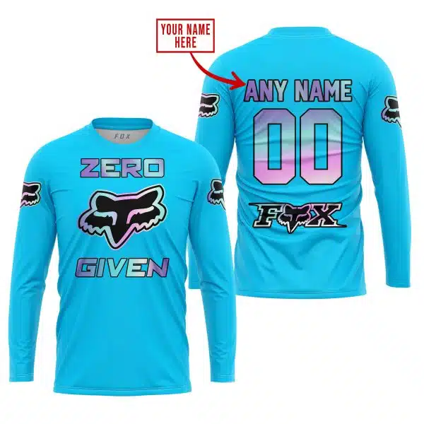 Zero Fox Given  -  Limited Edition  -  Fox Racing  -  Sky Blue - Image 2