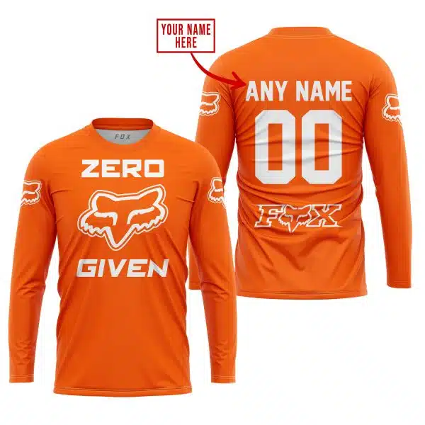 Zero Fox Given  -  Limited Edition  -  Fox Racing  -  Orange - Image 2