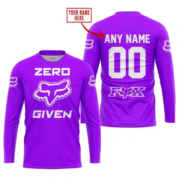 Zero Fox Given  -  Limited Edition  -  Fox Racing  -  Purple - Image 2