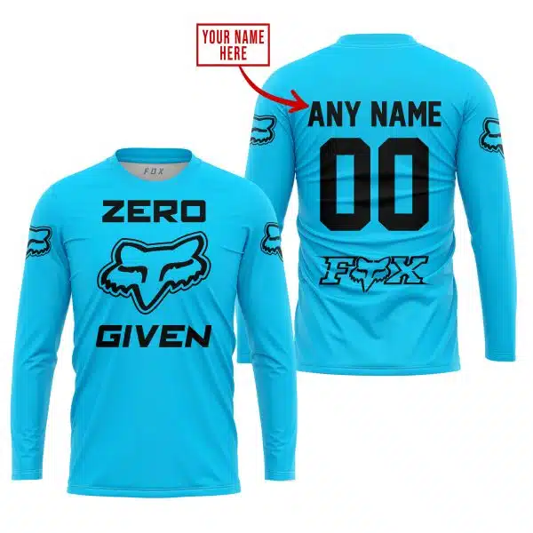 Zero Fox Given  -  Limited Edition  -  Fox Racing  -  Sky Blue - Image 2
