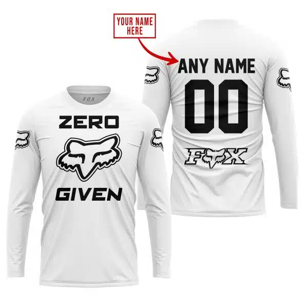 Zero Fox Given  -  Limited Edition  -  Fox Racing  -  White - Image 2