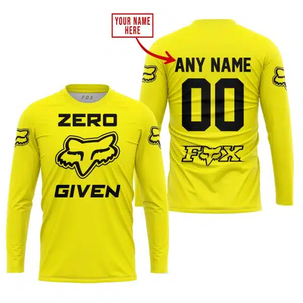 Zero Fox Given  -  Limited Edition  -  Fox Racing  -  Yellow - Image 2