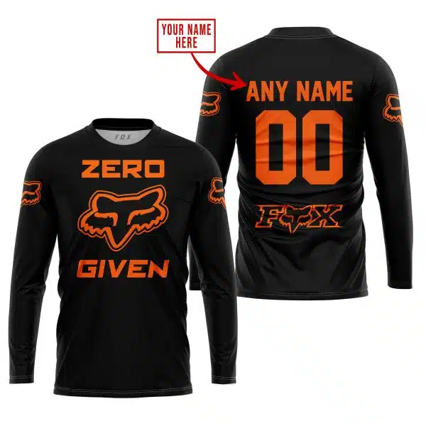 Zero Fox Given  -  Limited Edition  -  Fox Racing  -  Orange V1 - Image 2