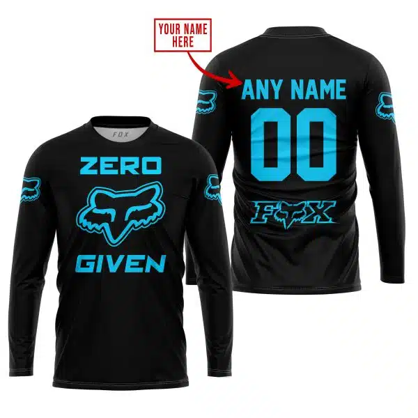 Zero Fox Given  -  Limited Edition  -  Fox Racing  -  Sky Blue V1 - Image 2