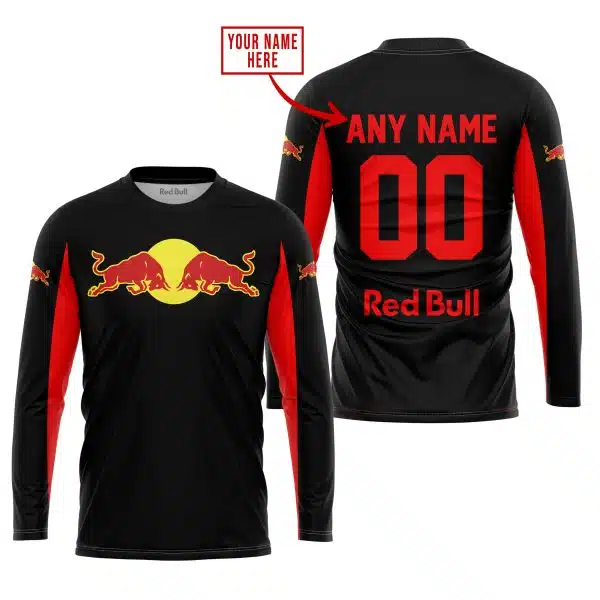 Custom Name Racing - Limited Edition - Redbull - Red - Image 2