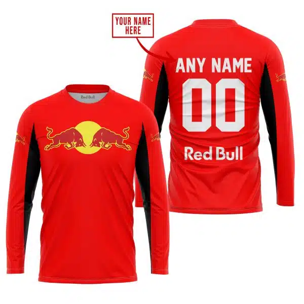 Custom Name Racing - Limited Edition - Redbull - Red V2 - Image 2