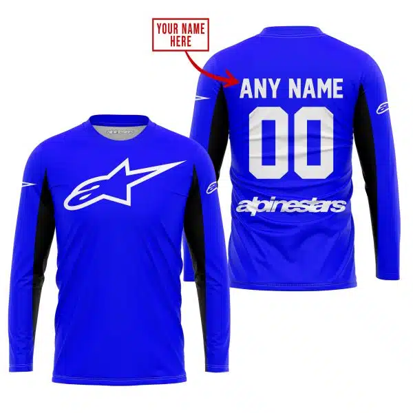 Custom Name Racing - Limited Edition - Alpinestars - Blue V2 - Image 2