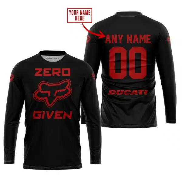 Zero Fox Given – Limited Edition – Ducati – Black V1 - Image 5
