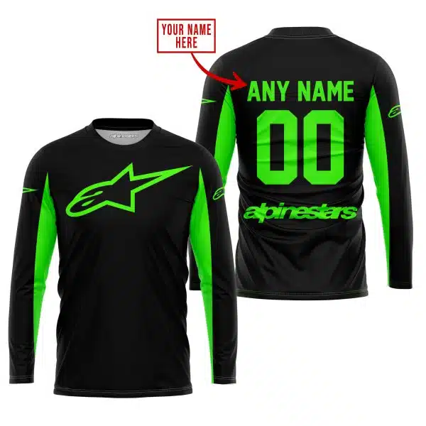 Custom Name Racing - Limited Edition - Alpinestars - Green - Image 2