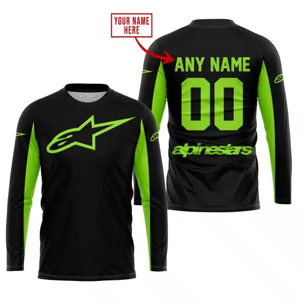 Custom Name Racing - Limited Edition - Alpinestars - Green 1 - Image 2