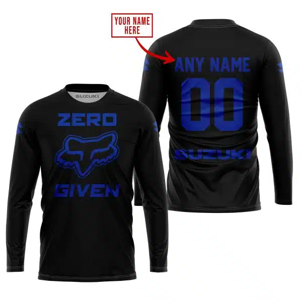 Zero Fox Given – Limited Edition – Suzuki – Black Blue V1 - Image 5
