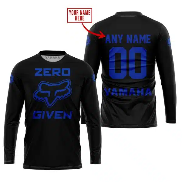 Zero Fox Given – Limited Edition – Yamaha – Black - Blue V1 - Image 5