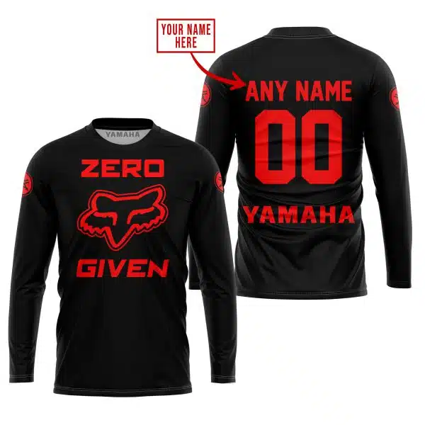 Zero Fox Given – Limited Edition – Yamaha – Black - Red V1 - Image 5