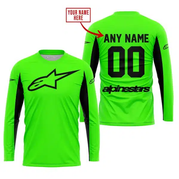 Custom Name Racing - Limited Edition - Alpinestars - Green V2 - Image 2