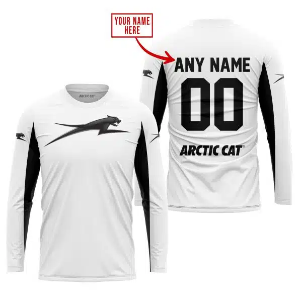 Custom Name Racing - Limited Edition - Arctic Cat - White V2 - Image 2