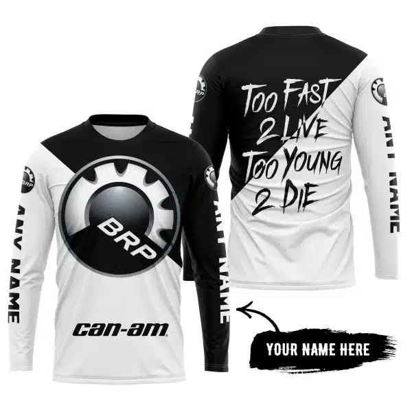 Too Fast To Live Too Young To Die - 3d All Over Printed - Can Am Black - Image 5