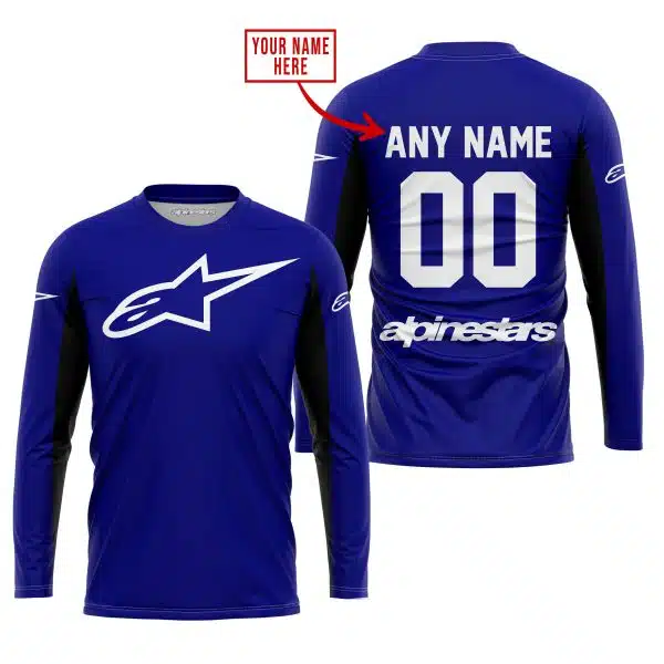 Custom Name Racing - Limited Edition - Alpinestars - Navy V2 - Image 2