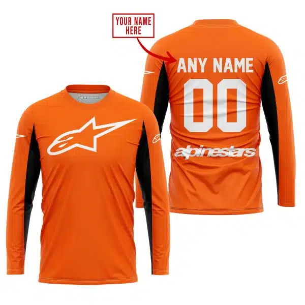 Custom Name Racing - Limited Edition - Alpinestars - Orange V2 - Image 2