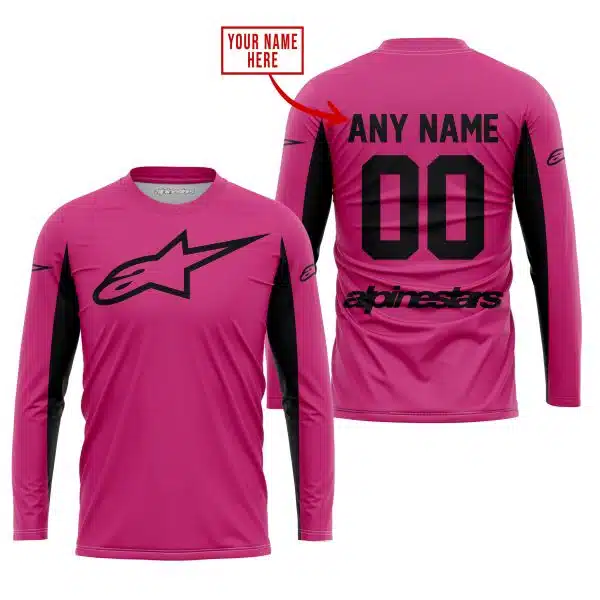 Custom Name Racing - Limited Edition - Alpinestars - Pink 1 V2 - Image 2