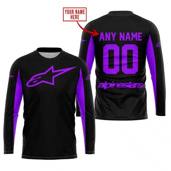 Custom Name Racing - Limited Edition - Alpinestars - Purple - Image 2