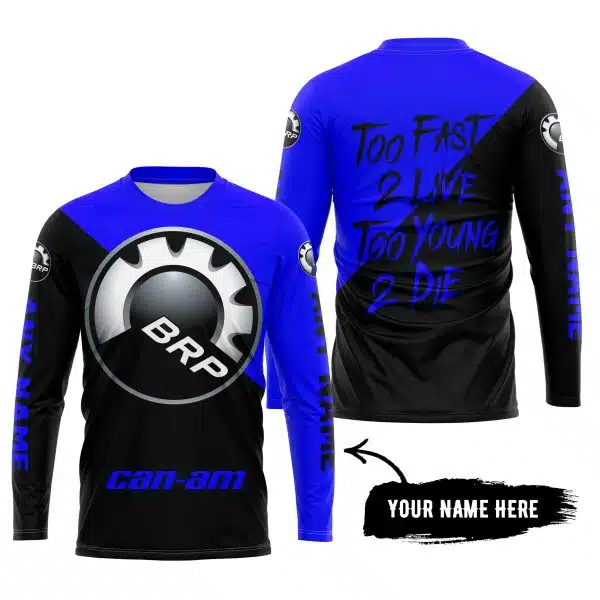 Too Fast To Live Too Young To Die - 3d All Over Printed - Can Am Blue - Image 5