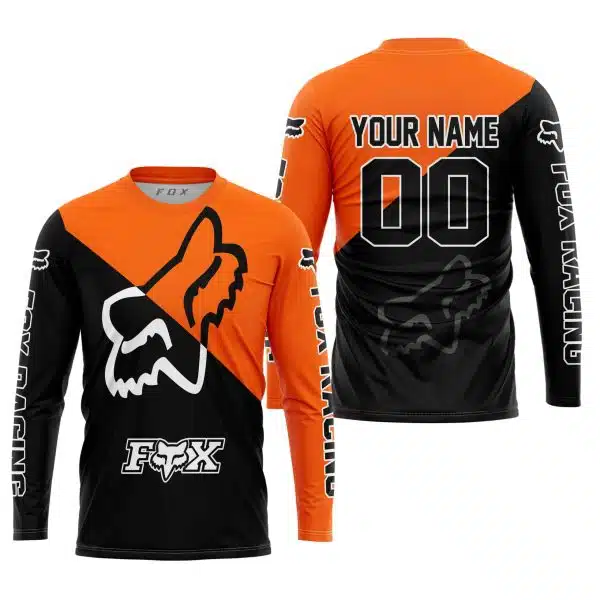 Premium Gift - Custom Name - Fox Racing - Orange - Image 4