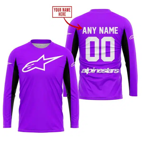 Custom Name Racing - Limited Edition - Alpinestars - Purple V2 - Image 2