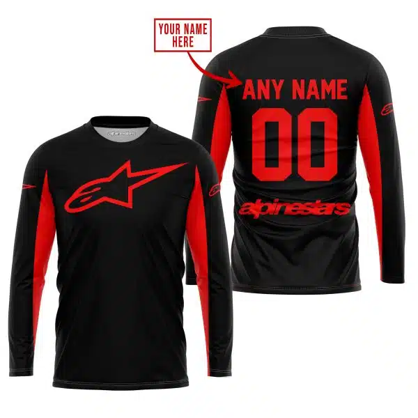 Custom Name Racing - Limited Edition - Alpinestars - Red - Image 2