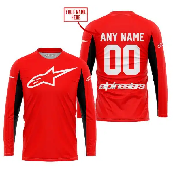 Custom Name Racing - Limited Edition - Alpinestars - Red V2 - Image 2