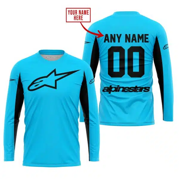 Custom Name Racing - Limited Edition - Alpinestars - Sky Blue V2 - Image 2