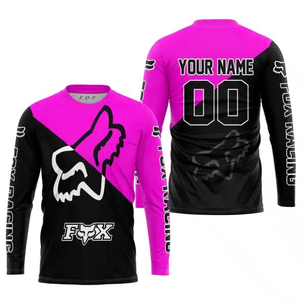 Premium Gift - Custom Name - Fox Racing - Pink - Image 2