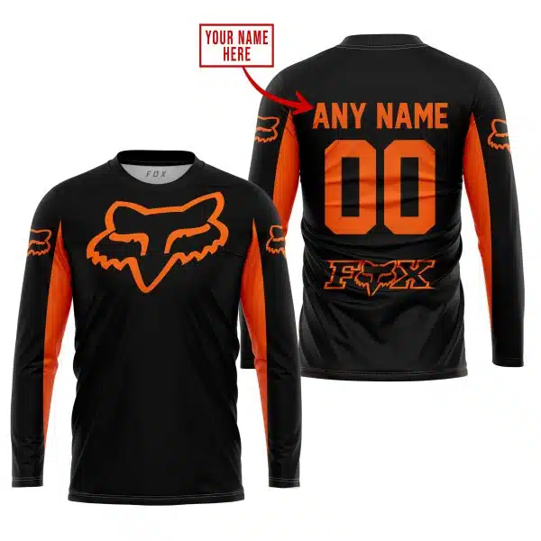 Custom Name Racing - Limited Edition - Fox Racing - Orange - Image 2