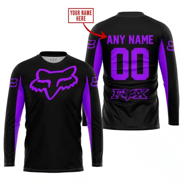 Custom Name Racing - Limited Edition - Fox Racing - Purple - Image 2