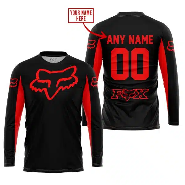 Custom Name Racing - Limited Edition - Fox Racing - Red - Image 2