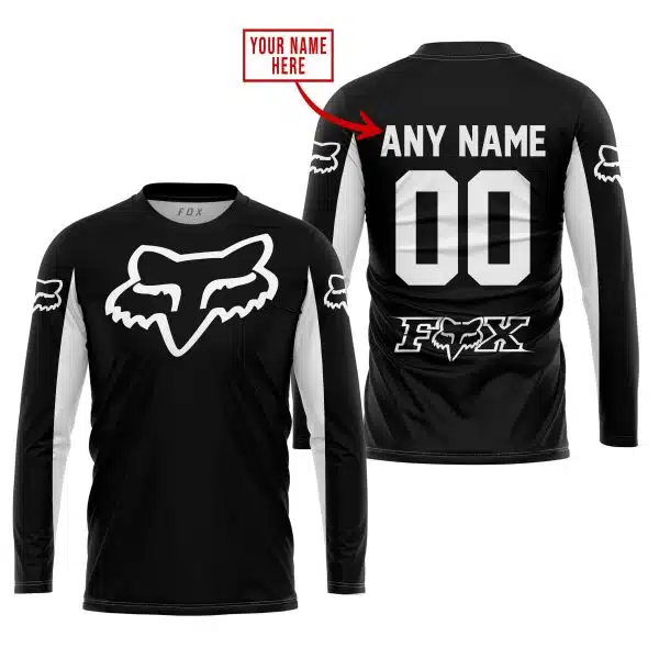 Custom Name Racing - Limited Edition - Fox Racing - White - Image 2