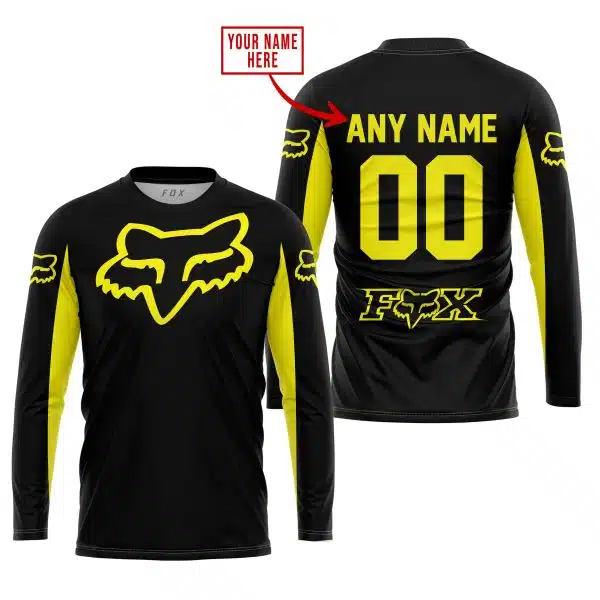 Custom Name Racing - Limited Edition - Fox Racing - Yellow - Image 2